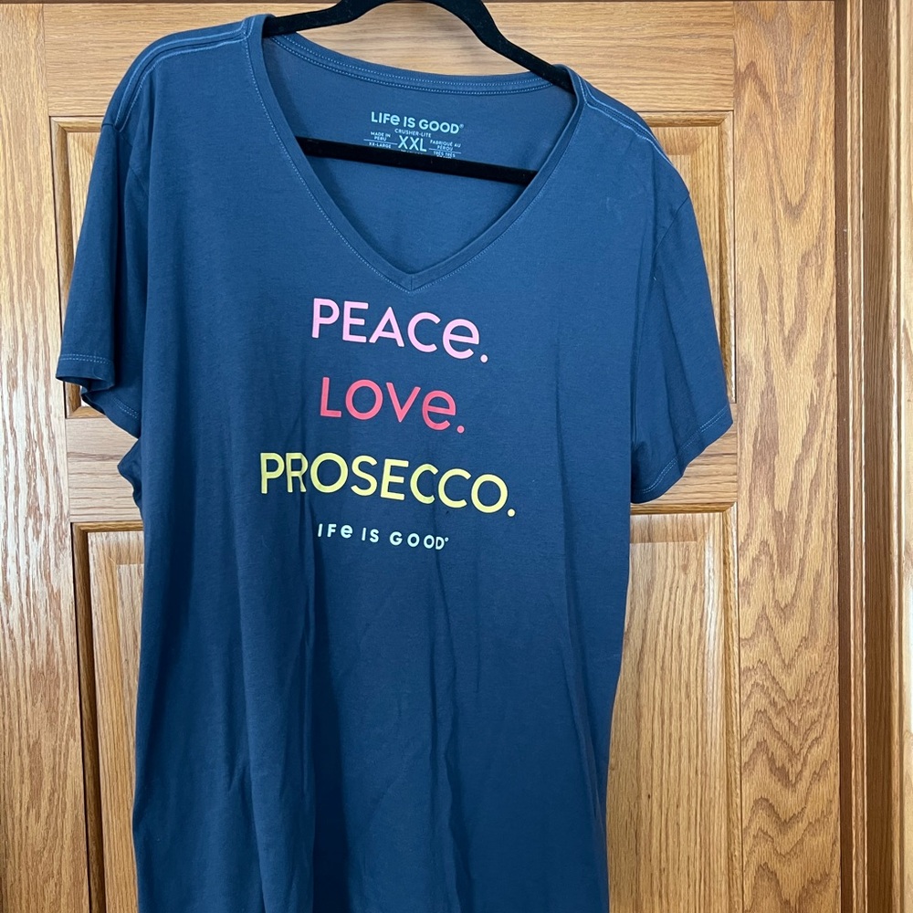 Life Is Good Blue Crusher-Lite Tee